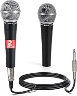 Pyle Dynamic Cardioid Microphone 2-Pack Unidirectional XLR with Pop Filter view 1