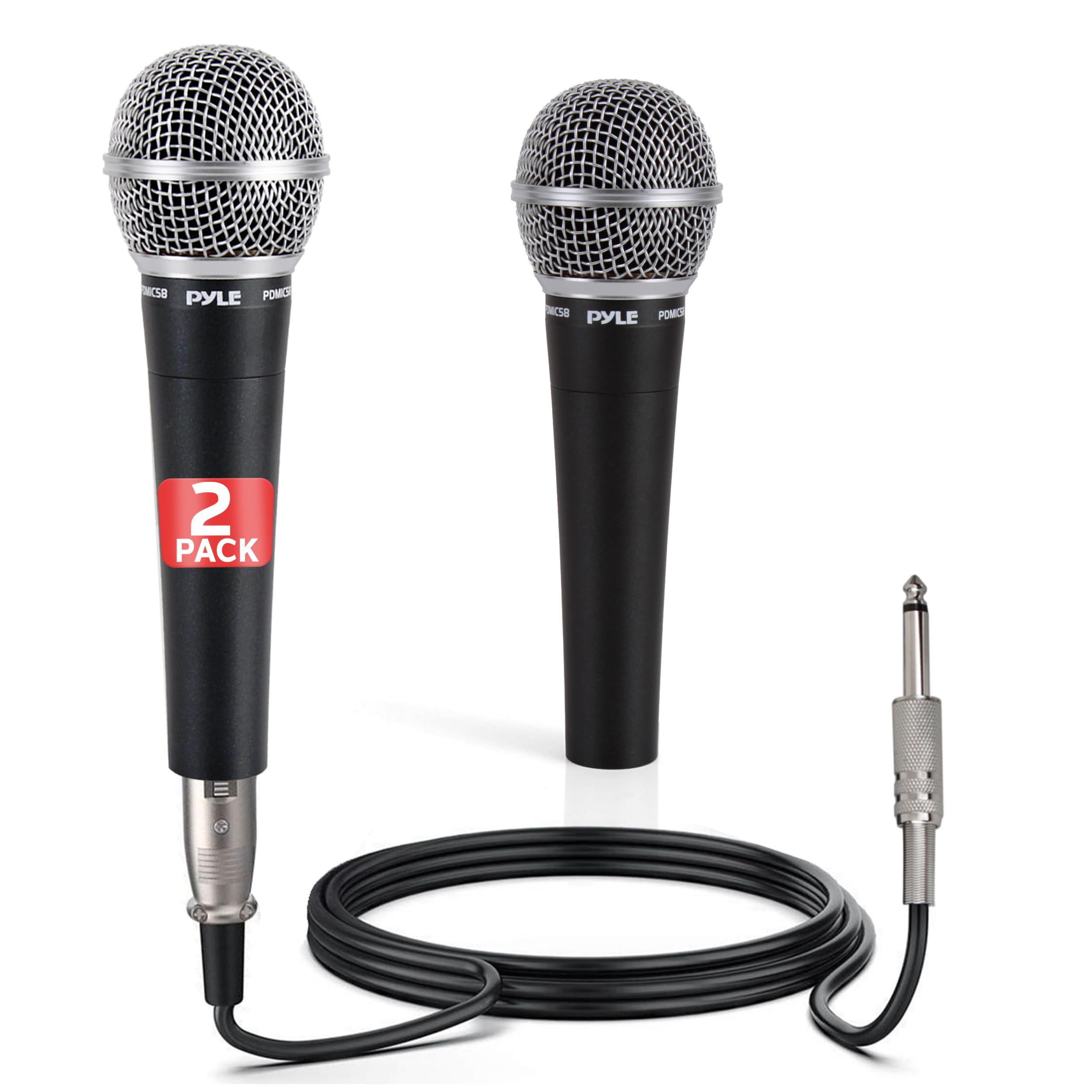 Pyle Professional Dynamic Microphone - 2-Pack
