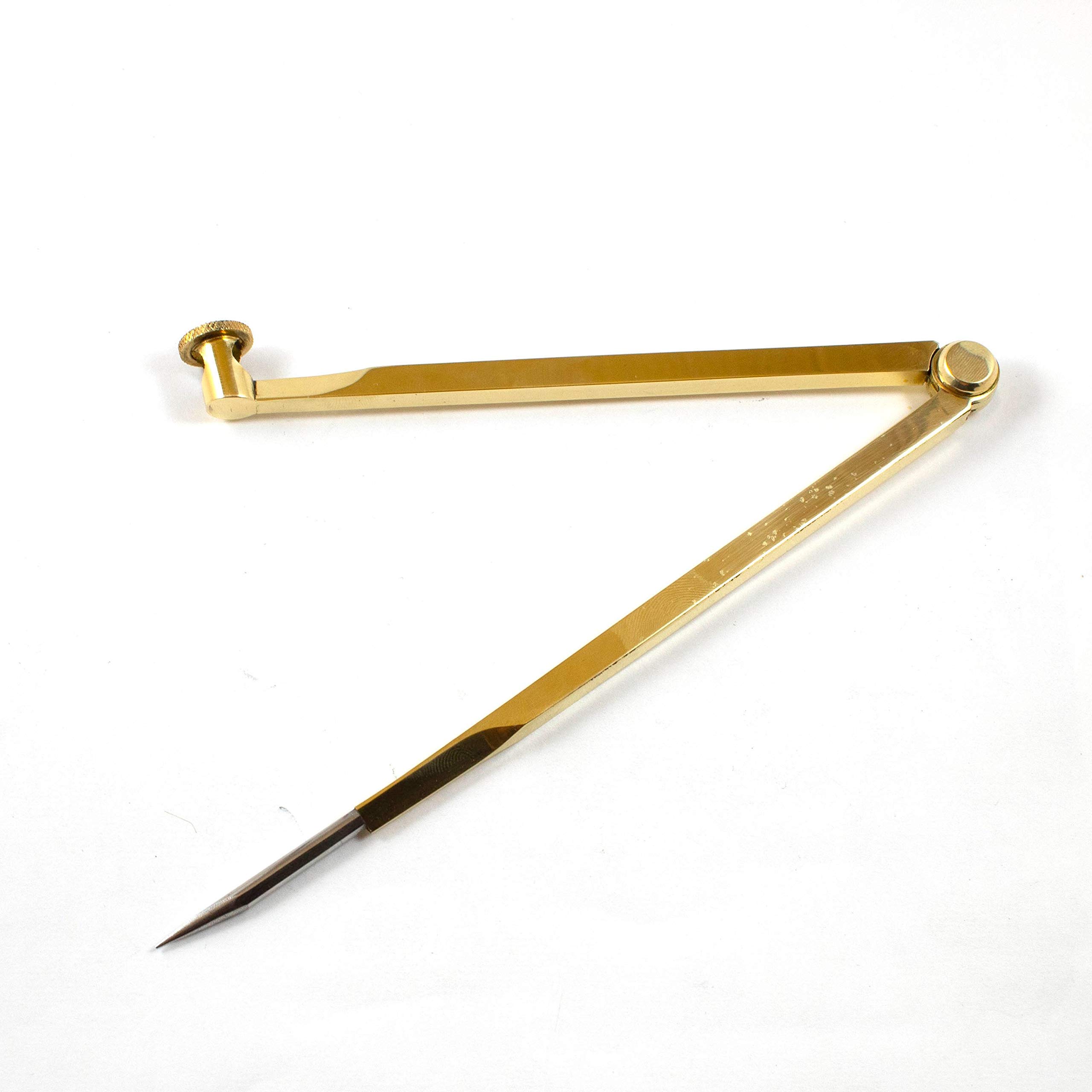 Brass Pencil Divider Great Item Compass Drafting Tool With Folding Steel Point