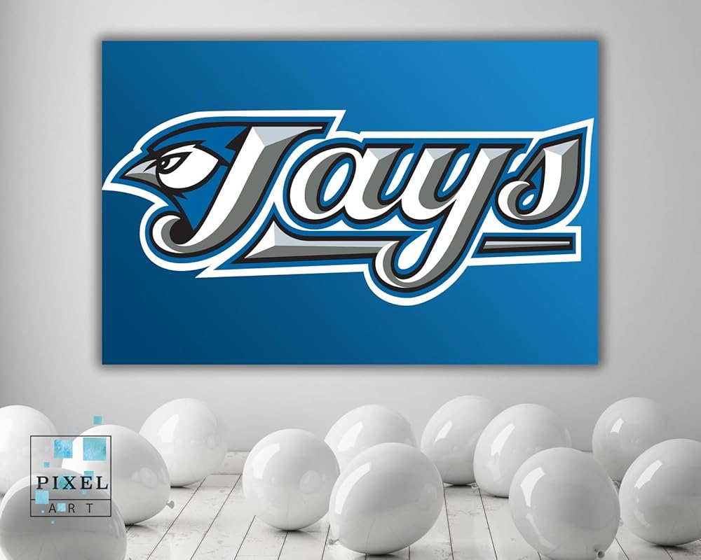 Toronto Blue Jays Baseball Sports Canvas Print Wall Hanging Framed Art Handmade