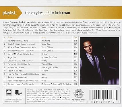 Jim Brickman Playlist The Very Best Of Jim Brickman Amazon Com Music