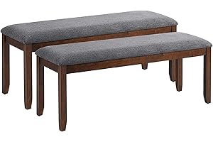 NAFORT Upholstered Dining Room Bench End of Bed Bench for Bed Room