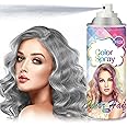 DAMUSI Gray Hair Spray Color Temporary,One-time Use Washable Temporary Hair Dye Spray for Women Kids,120ML (Gray Hair Spray)