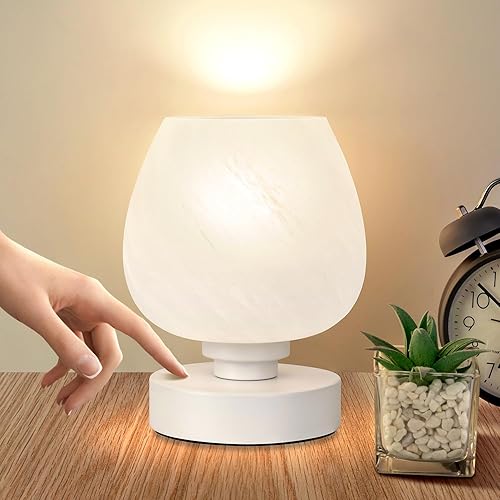 Bedside Table Lamp Touch Small Lamp for Bedroom Nightstand,