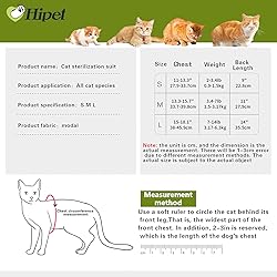 hipet Cat Surgery Recovery Suit for Abdominal