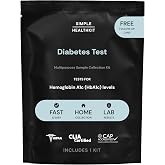 Simple HealthKit At-Home Diabetes Test Kit for Hemoglobin A1c (HbA1c) Levels - A1c Home Test Kit - Free Follow-Up Care &amp; Fast Lab Results