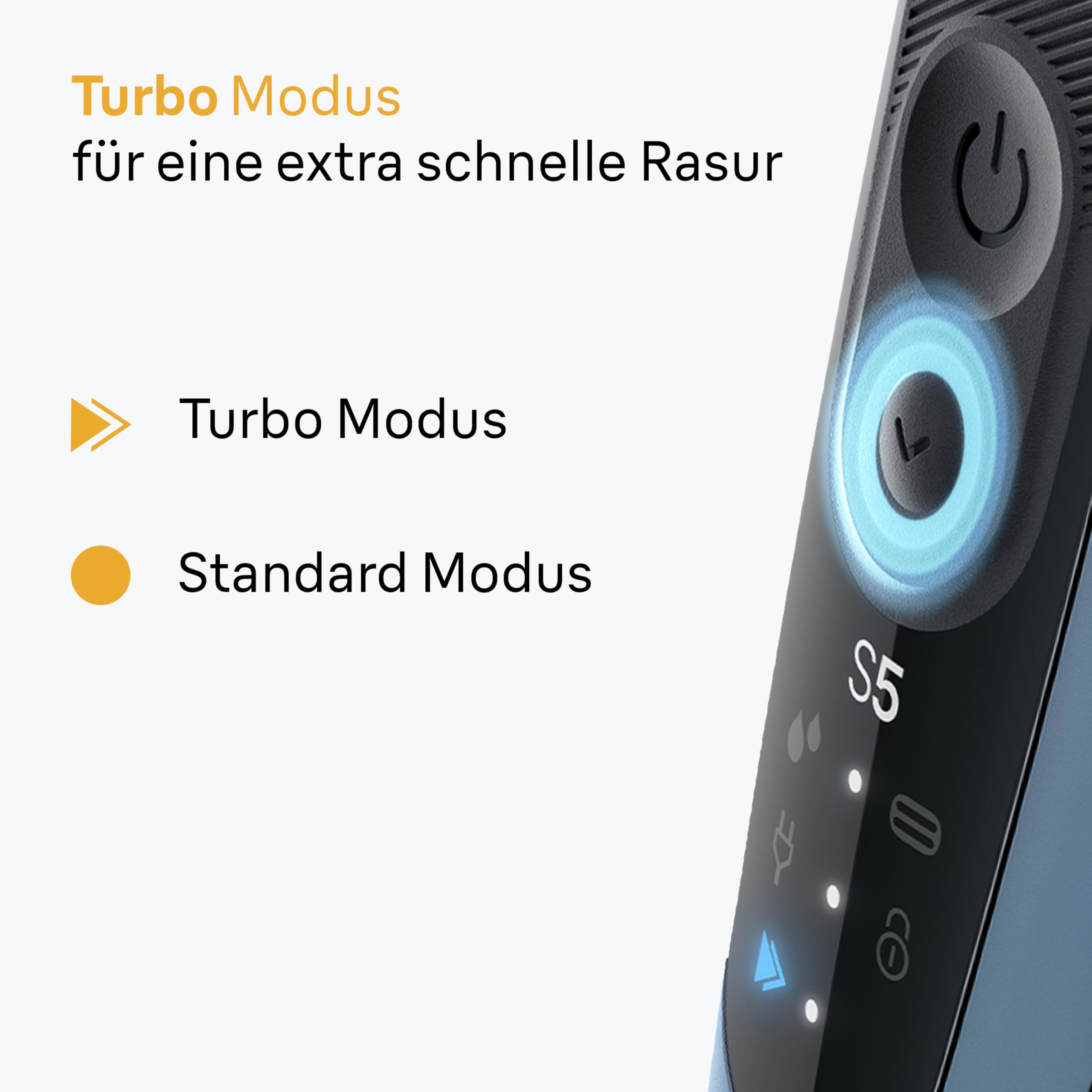Braun Series 5 Elektrorasierer Herren, Rasierapparat mit 50 Min. Akkulaufzeit, +2 Aufsätze, Kabelloser Nass- und Trockenrasierer für Männer, Made in Germany, Wasserdicht, 52-A1820si, Azurblau 4