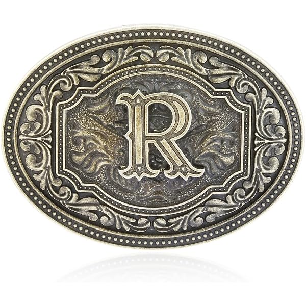 Amazon.com: JMM Upgrade Western Belt Buckle Initial Letters  display picture 3