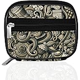 Serfeymi Weekly Travel Pill Organizer Pill Case for Purse with Removable 7 Day Pill Box, Fashionable Travel Medicine Organizer Pill Container for Medicine, Vitamin, Supplement - Brown 03