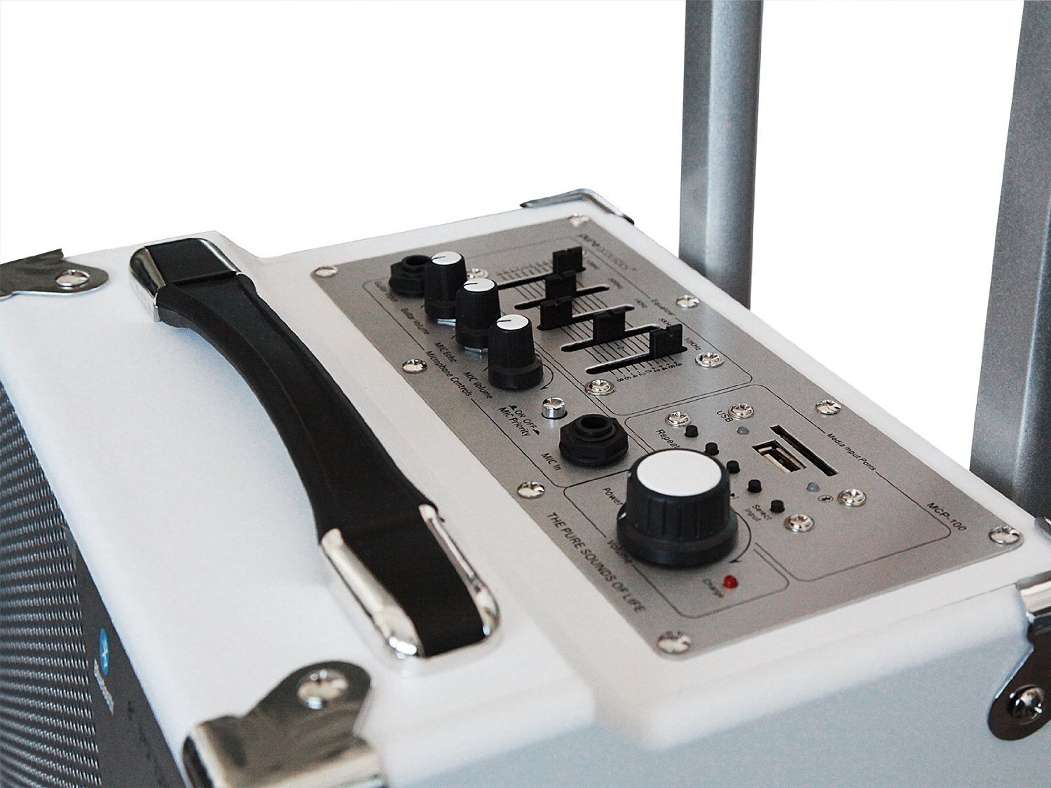 Pure Acoustics Portable Bluetooth Speaker Wireless PA System Includes