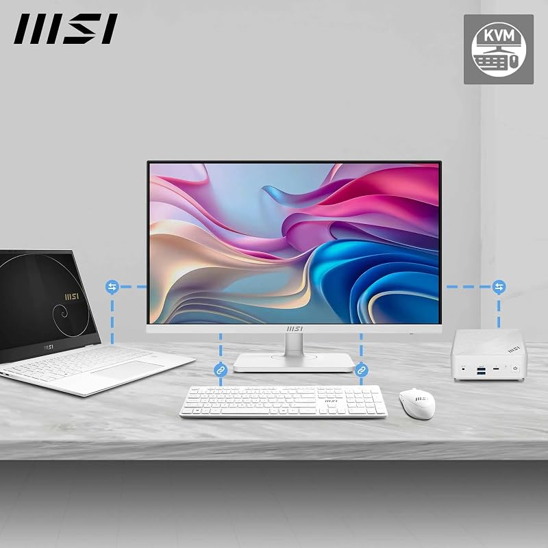 Modern MD272UPHW Monitor Profesional UHD de 27" - Panel IPS de 3840 x 2160, 60 Hz, Montaje VESA, Ajustable en 4 direcciones - HDMI 2.0b, DisplayPort 1.4a, Tipo-C - Blanco
