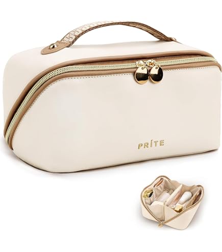 Trousse De Toilette étanche Maison Ginza Cloud - 30x14x21 Cm, Compartiments Sec/humide - Grande Ouverture, Double Fermeture éclair - Pour Voyage, Cosmétiques - 8
