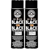 Chemical Guys, Black on Black Trim Shine Dressing, Gloss, 11 oz, 2 Pack | Spray dressing restores a deep black finish to faded trim, tires, plastic and vinyl, non-greasy, two pack