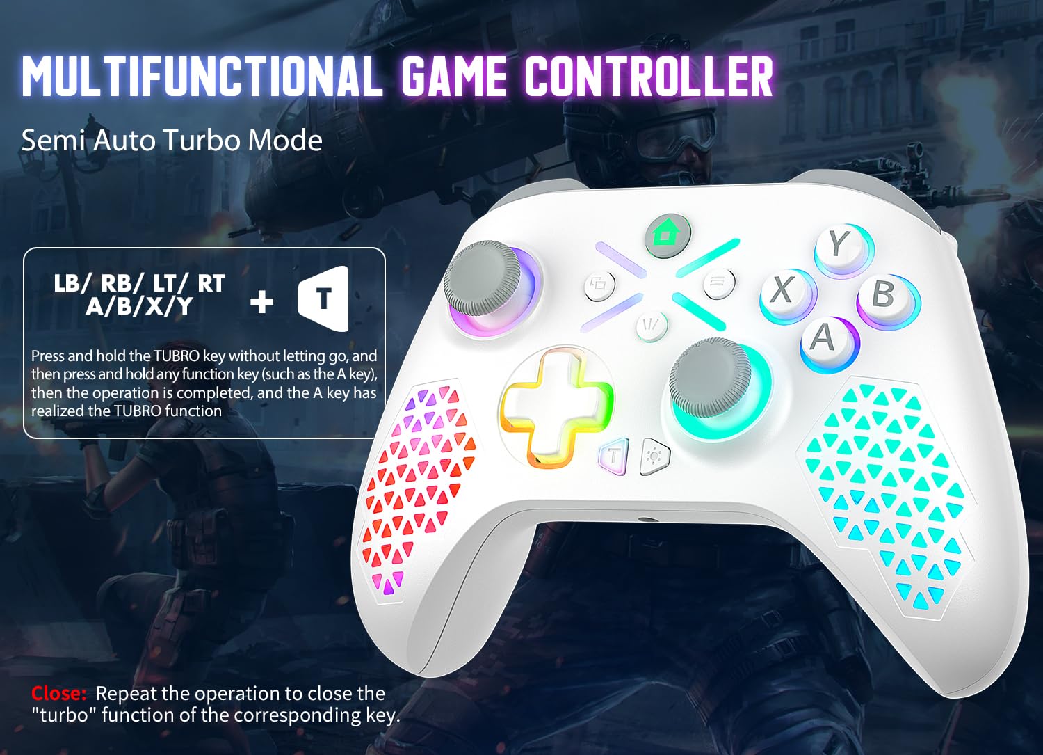 Gamrombo Wireless Gaming Controller Replacement for Xbox One, Xbox Series X|S, Xbox One S|X Controller with Hall Triggers, Hall Joysticks, Adjust RGB Light, Marco, Turbo, Audio Jack - Need to upgrade