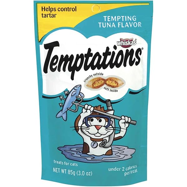 TEMPTATIONS CLASSIC TREATS FOR CATS TEMPTING TUNA FLAVOR 3 OUNCES