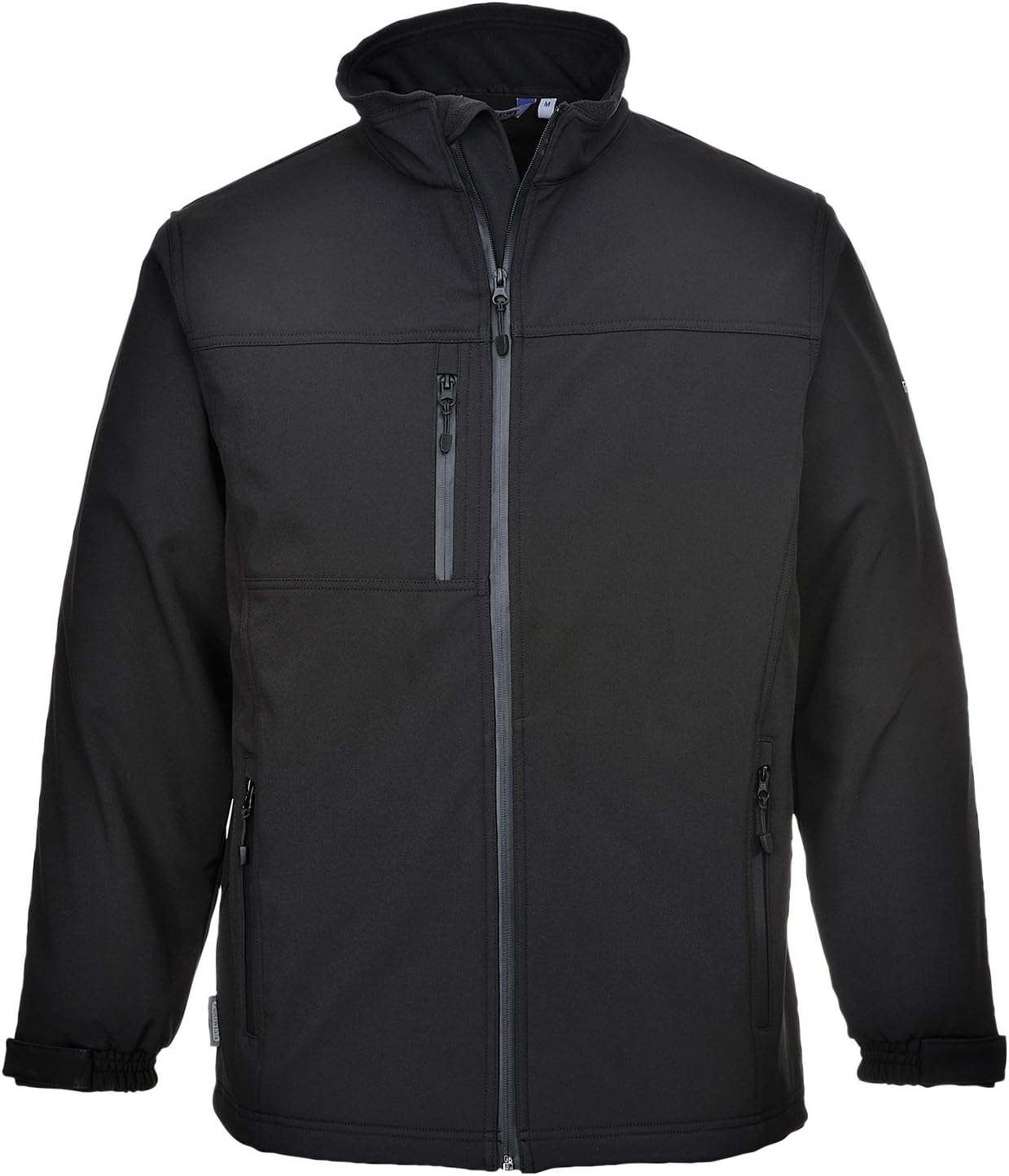Portwest TK50 Water Resistant Windproof Softshell Jacket (3L) Black, 3X-Large, 3XL