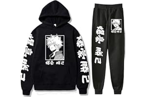 Vivimeng Anime Hoodies and Sweatpants Mens Womens Cosplay Hooded Sweatshirts Tracksuits Suit