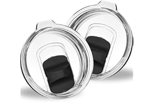 JAUNNIQIR Tumbler Lids for Yeti, 2 Pack 20 oz Magnetic Replacement Tops for Yeti 20 oz Tumbler, 16 oz Pints, 10/24 oz Mug, 10 oz Lowball, Spill Proof Covers with Magnetic Slider for Ozark Trail, Old Style Rtic