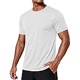 TACVASEN Mens Workout Athletic Shirts Dry Fit T-Shirts Rash Guard UPF 50+ Moisture Wicking Swim Shirts Running Gym Tee