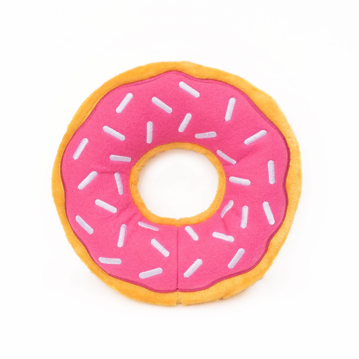 ZippyPaws ZP864 Jumbo Donutz Strawberry Squeak Toy