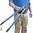 SPENDINS Bolt Cutter with Drop Forged Cr-Mo Alloy Steel Blades,with Ergonomic Handle,Heavy Duty Metal Cutter for Rebars, Chains, Locks, Wires, Bolts, Fence. (30in)