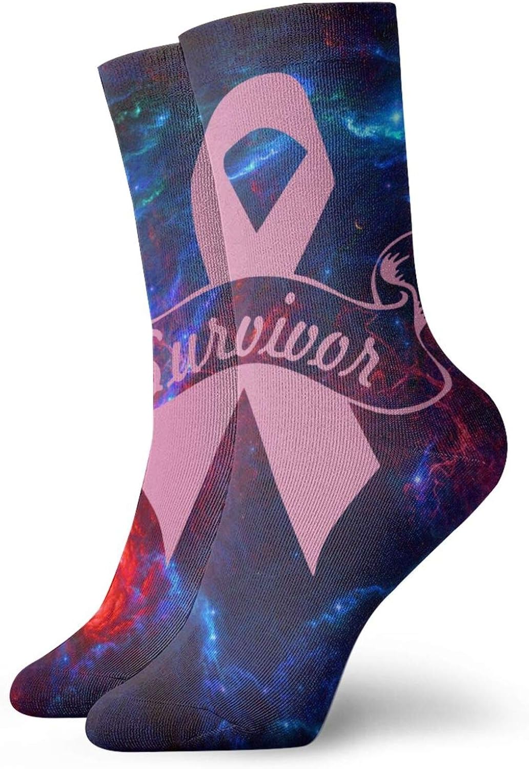Breast Cancer Survivor Socks FOOTPLUS 3D Unisex Cushioned Sole Arch