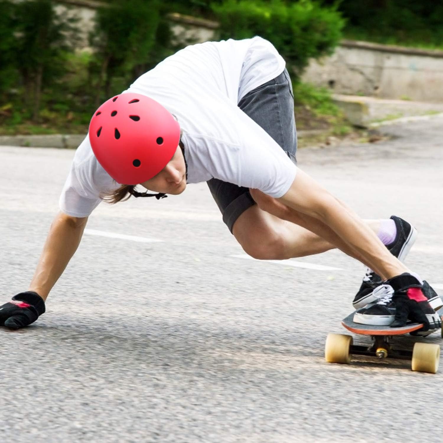 G4Free Kids Adults Skateboard Bike Helmet for Women Men Durable Impact Resistance Multi Sports Roller Skate Cycling Scootes Helmet : Sports & Outdoors