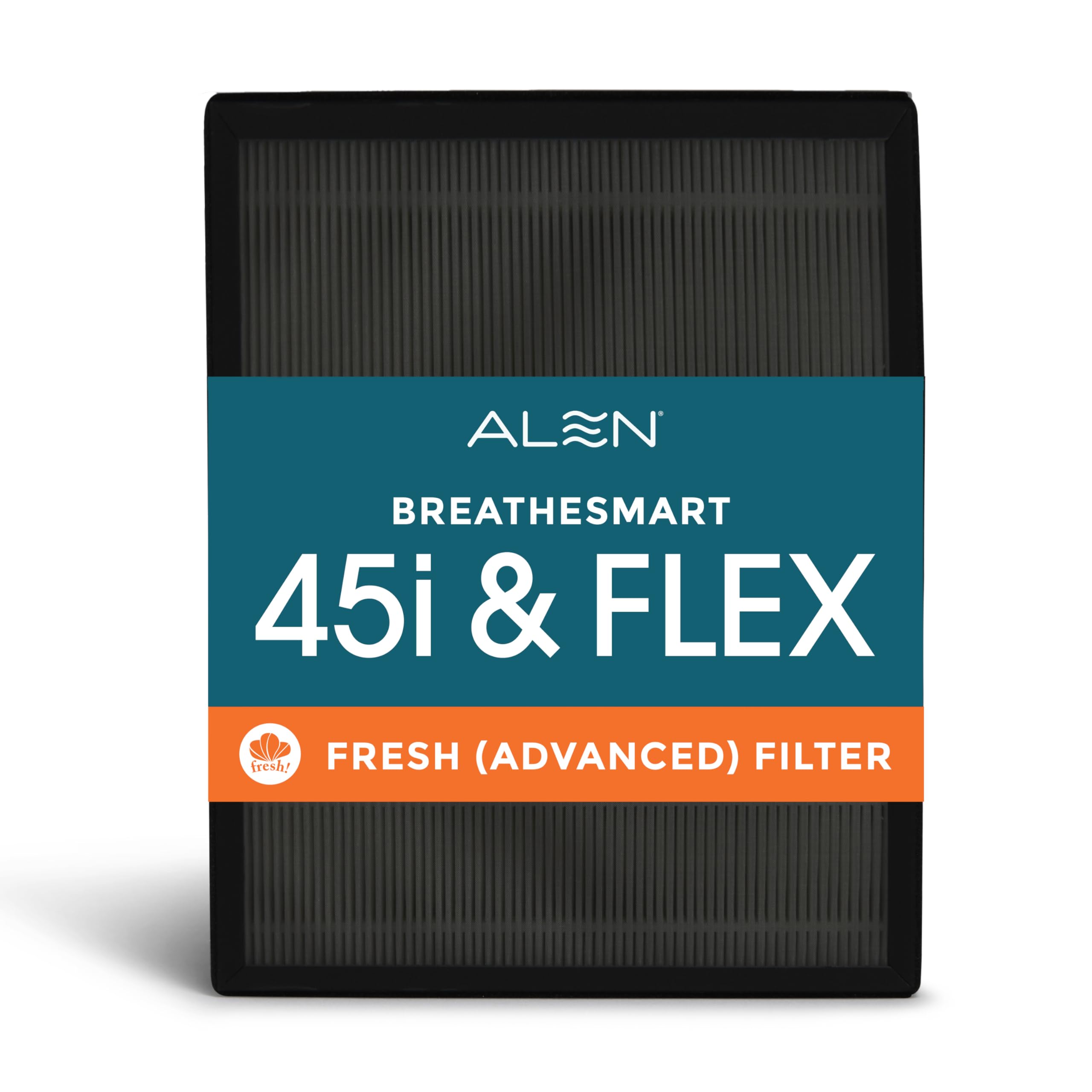 Alen 45i & Flex Replacement Air Filter, Fresh, B4-Fresh Carbon H13 True HEPA Filter for BreatheSmart 45i & Flex Air Purifier - Captures Dust + Light Household Odors & Smoke Image