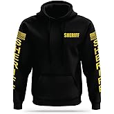 13FA SHERIFF Utility Hoodie - USA Patriotic Apparel - 100% Polyester for Odor Free, Moisture-Wicking Quick Dry Comfort.