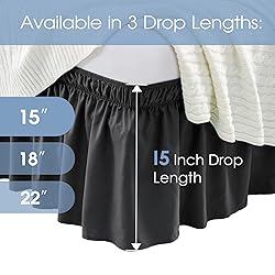 FreshCulture Elastic Wrap Around Bed Skirt - Easy