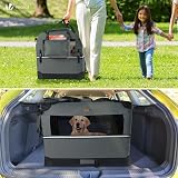 VOUNOT Dog Carrier XL Foldable Pet Travel Transport Bag Grey view 3