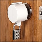 TEMEILI Door Handle Lock, Round Door Knob Cover, Prevent Turning Handle, for Door Knob Lockout Device, Temporary Door Lock, N