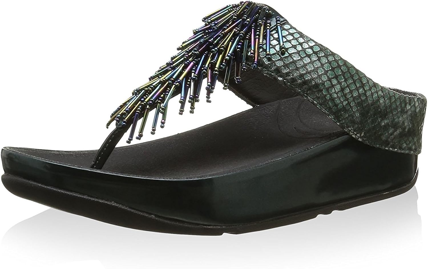 platform velcro strap sandals