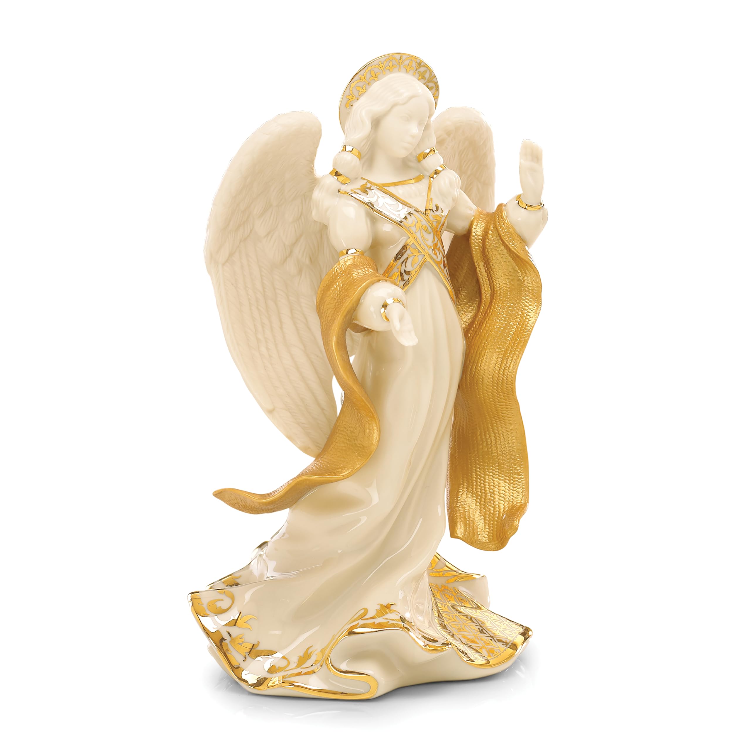 Lenox 863067 First Blessing Nativity Peace Angel Figurine, Ivory, Gold — image 1