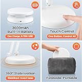 One Fire 3600mAh Rechargeable Lamp 3000K 300LM Cordless Desk Light view 5