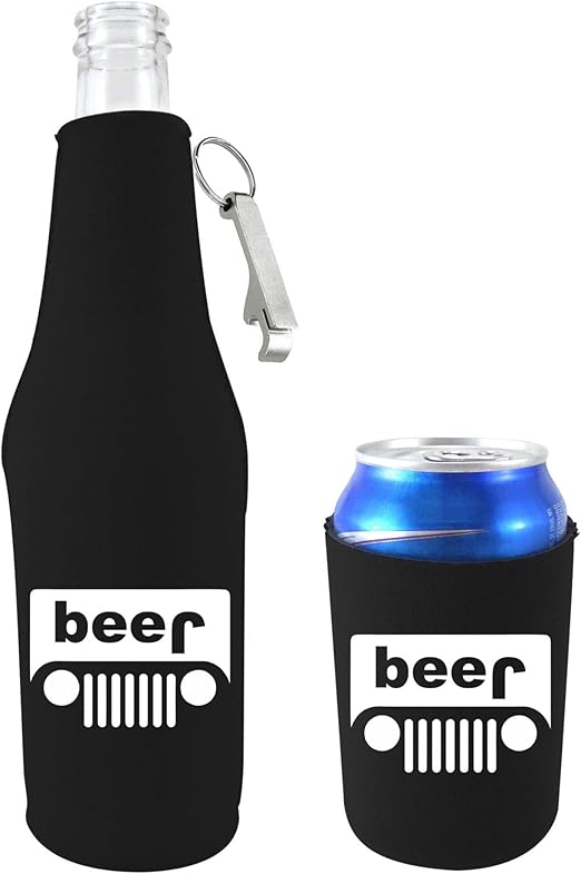 jeep beer koozie