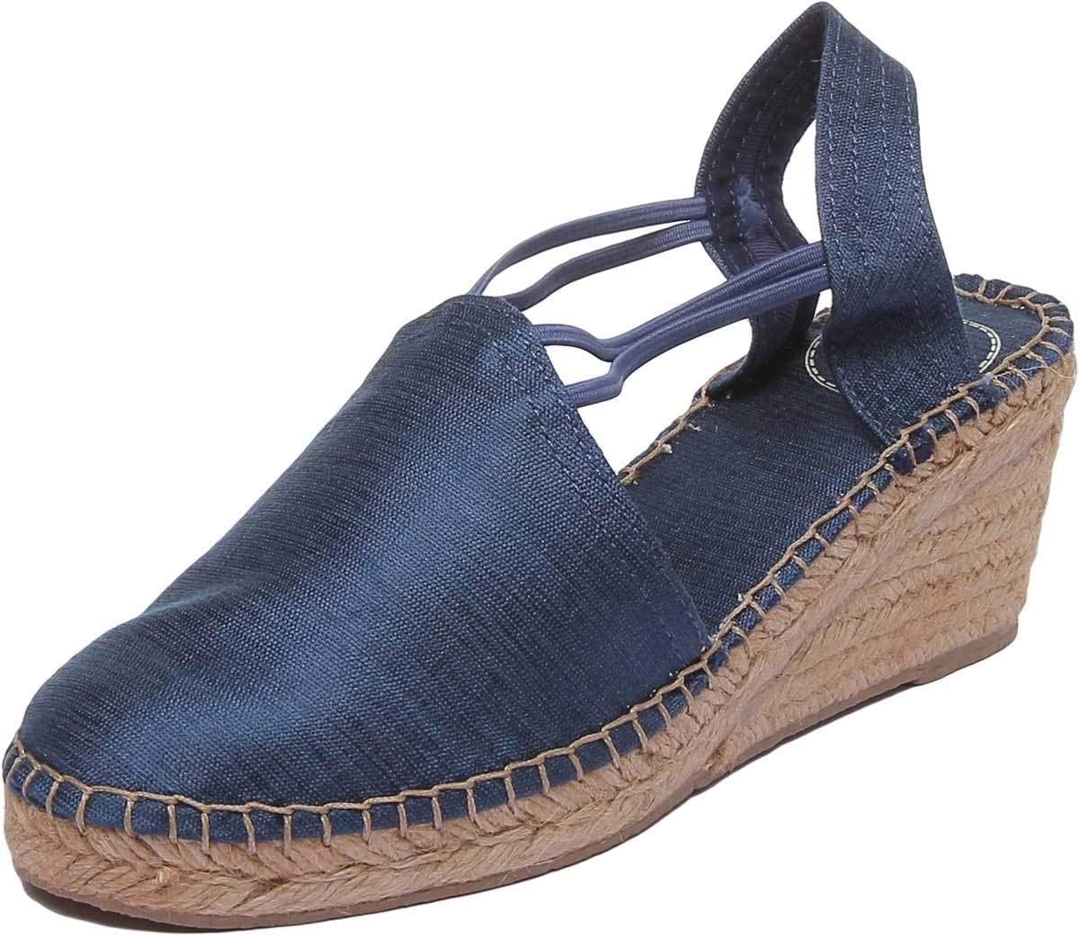 Turia Womens Canvas Espardrilles in Natural