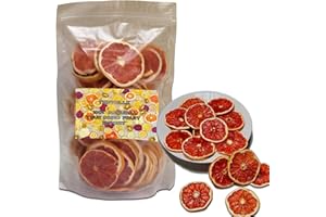 TXDYNLLK Dried Grapefruit Slices-DIY Snack for Sweet & Tart Iced/Hot Tea, Crafts, Decor-Natural, No Sugar Added- Perfect for Cocktails, Cake Decoration, Candle Crafts, Festive Garlands 3.53oz(100g)