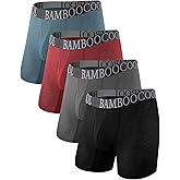 BAMBOO COOL Men's 360° Breathable Mesh Underwear Moisture-Wicking Boxer Briefs Cooling Performance,Multipack