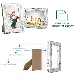 TWING 4 x 6 Rustic Picture Frames Set of
