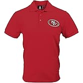 FOCO NFL Mens NFL Team Logo Casual Color Polo Short Sleeve Shirt