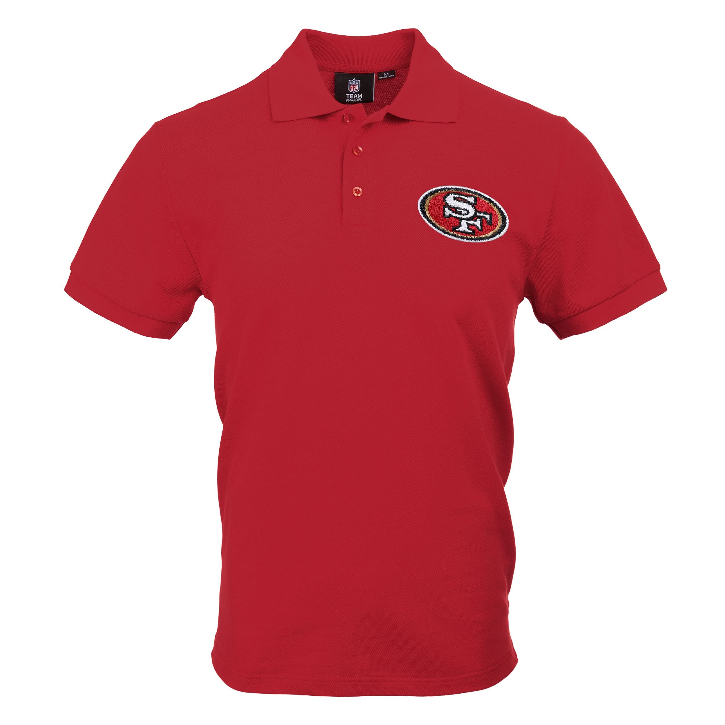 FOCO NFL San Francisco 49ers Mens Polo Short Sleeve ShirtPolo Short Sleeve Shirt, Casual Color, L Image