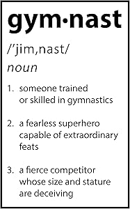 Damdekoli Definition Gymnast Poster (11 x 17 Inches)