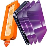 IMBZBK Colorful Privacy Screen Protector for iPhone 17 Pro, Tempered Glass | 3Pack, 9H+ Hardness, Military Grade Shatterproof, Case Friendly, Bubble Free Auto-Dust Removal, with 3 Camera Lens Protectors