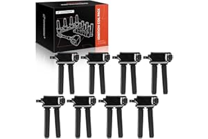 A-Premium Ignition Coil Packs Compatible with Chrysler, Dodge, Jeep & Ram Vehicles - [V8 5.7L 6.1L 6.2L 6.4L] - 300, Ram1500,