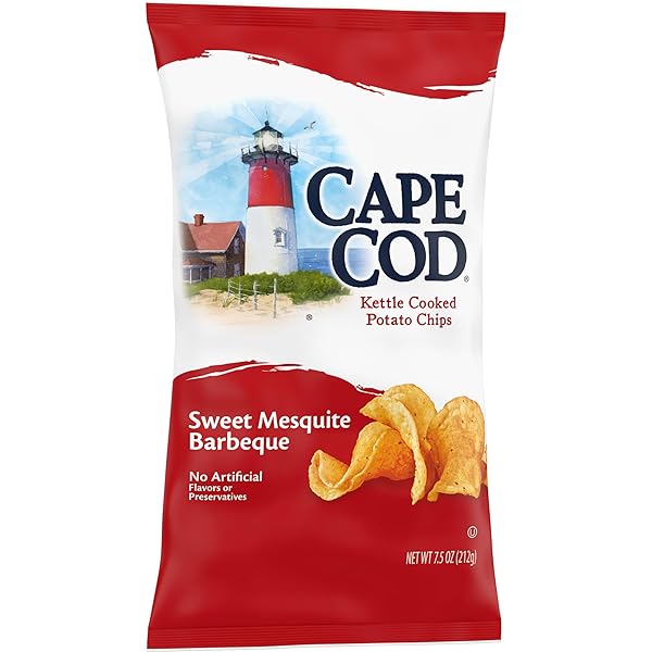 CAPE COD POTATO CHIPS SWEET MESQUITE BARBEQUE KETTLE CHIPS, 7.5 OZ