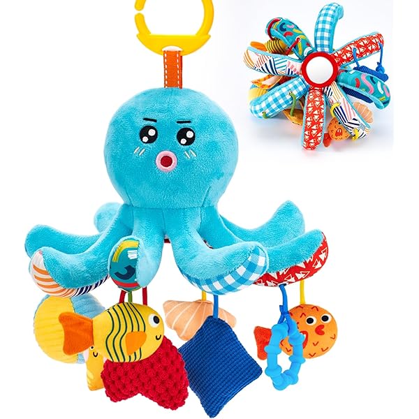 The Clinking Playgro Dingly Dangly Mimsy Rattle With Mirror - 0+ Months Stroller Toy