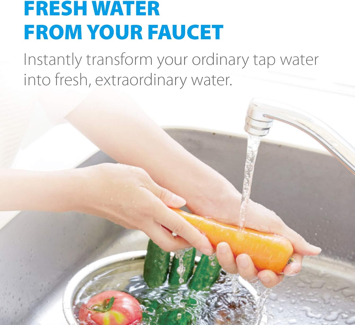 Waterdrop FM-15RA Faucet Water Filter, Compatible with Culligan FM-15RA Water Filter, Culligan FM-15A Filtration System, White Finish (Pack of 3): Home Improvement