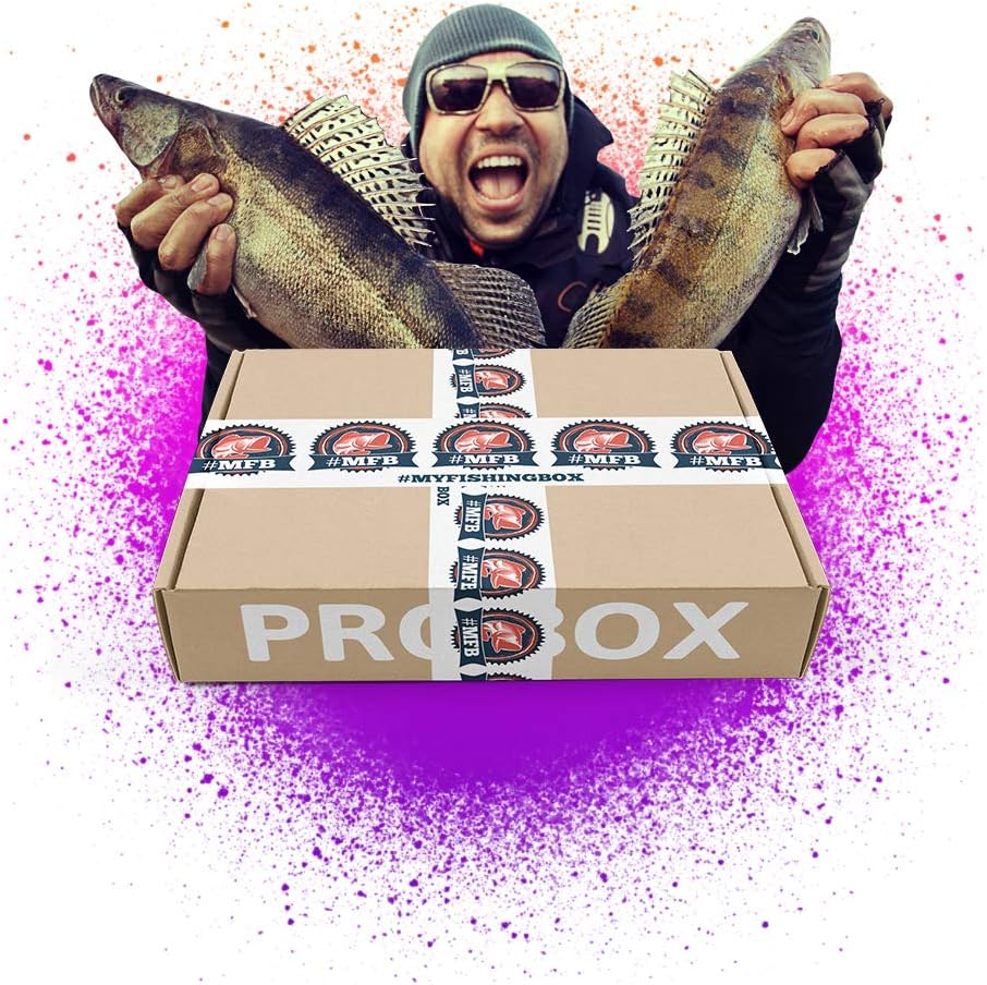 MyFishingBox Pro (8 g to 28 g) – The lure set for professionals in a surprise box for testing or as a gift for a fishing enthusiast; includes fishing bait for bass, pike and zander.