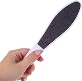White Hinge Large Double Sided Foot File Emery Board Hard Skin Callus Removal view 2